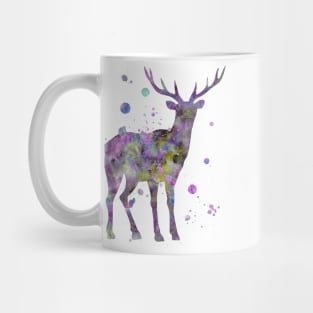 Standing Deer Watercolor Painting Mug